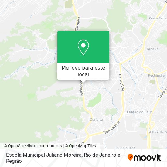 Escola Municipal Juliano Moreira mapa
