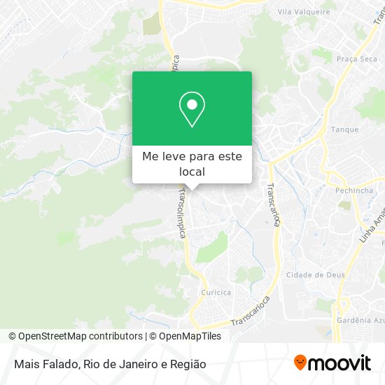 Mais Falado mapa