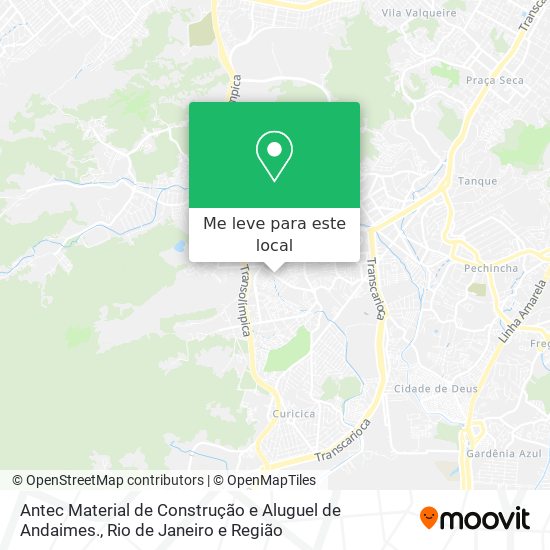 Antec Material de Construção e Aluguel de Andaimes. mapa