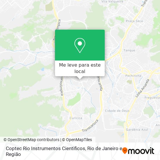 Coptec Rio Instrumentos Cientificos mapa