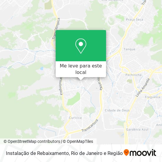 Instalação de Rebaixamento mapa