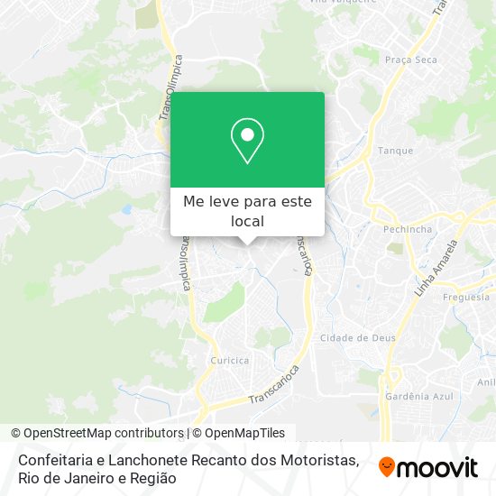 Confeitaria e Lanchonete Recanto dos Motoristas mapa