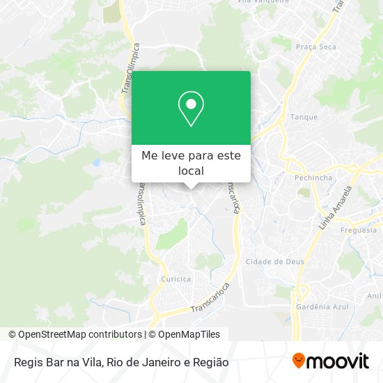 Regis Bar na Vila mapa