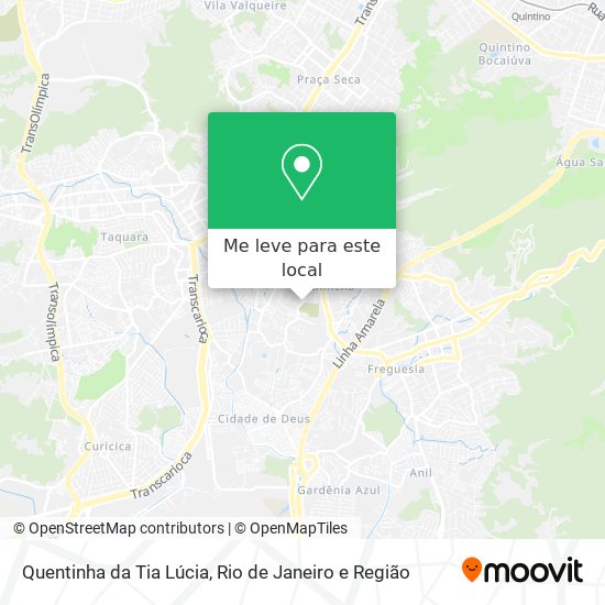 Quentinha da Tia Lúcia mapa