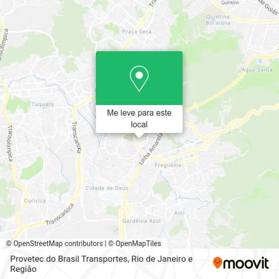 Provetec do Brasil Transportes mapa