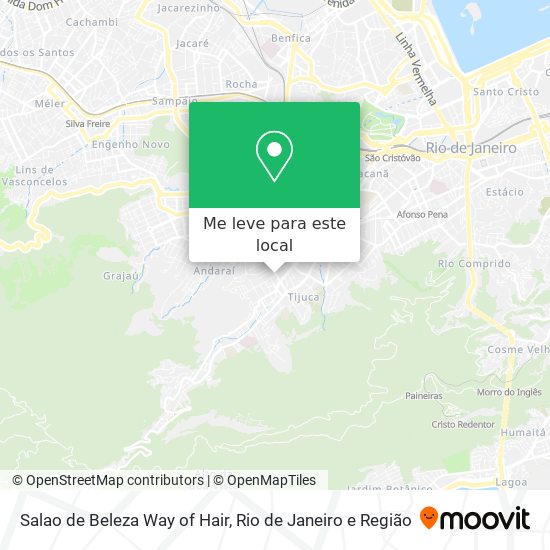 Salao de Beleza Way of Hair mapa