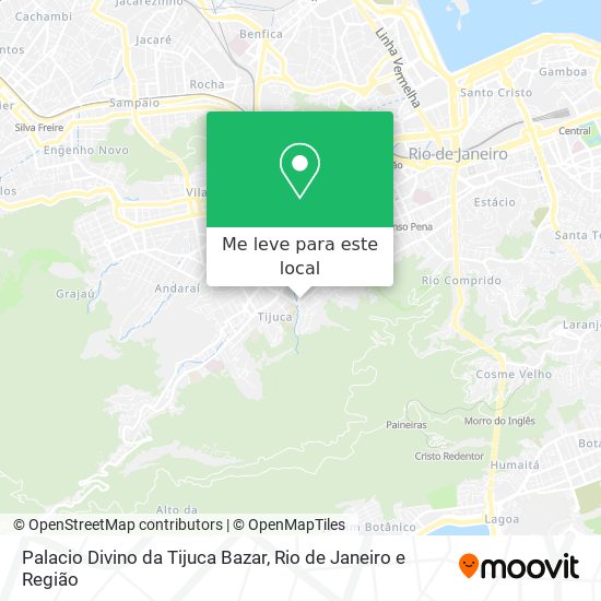 Palacio Divino da Tijuca Bazar mapa