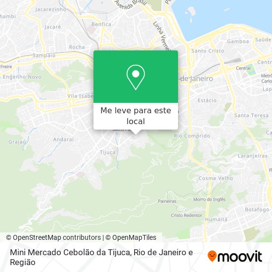 Mini Mercado Cebolão da Tijuca mapa