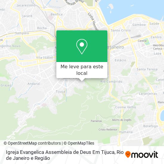 Igreja Evangelica Assembleia de Deus Em Tijuca mapa