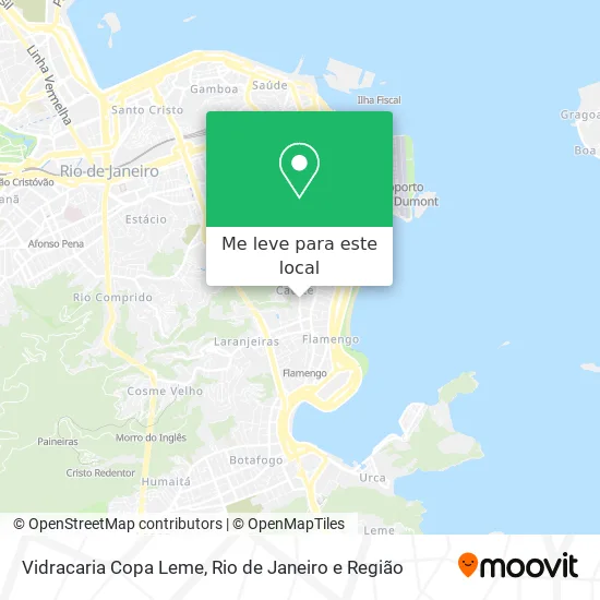 Vidracaria Copa Leme mapa