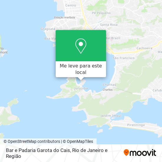 Bar e Padaria Garota do Cais mapa
