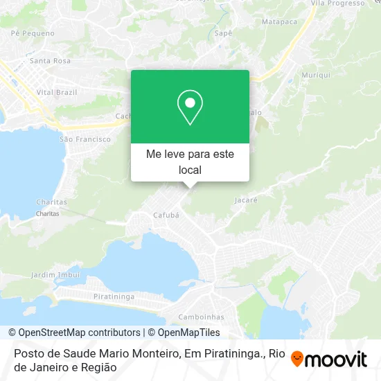Posto de Saude Mario Monteiro, Em Piratininga. mapa