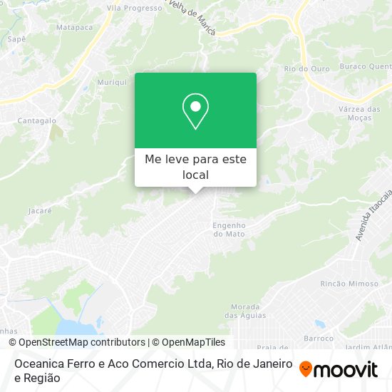 Oceanica Ferro e Aco Comercio Ltda mapa