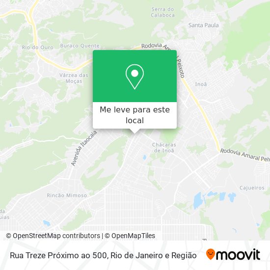 Rua Treze Próximo ao 500 mapa