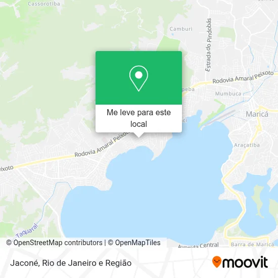 Jaconé mapa
