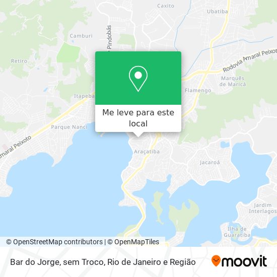 Bar do Jorge, sem Troco mapa