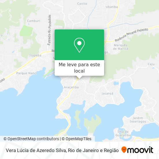 Vera Lúcia de Azeredo Silva mapa