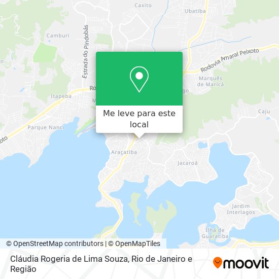 Cláudia Rogeria de Lima Souza mapa