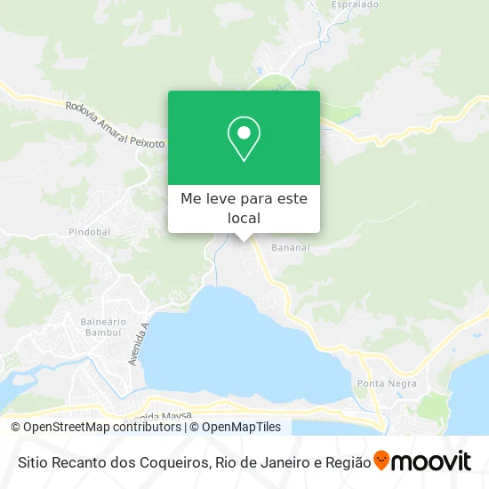 Sitio Recanto dos Coqueiros mapa