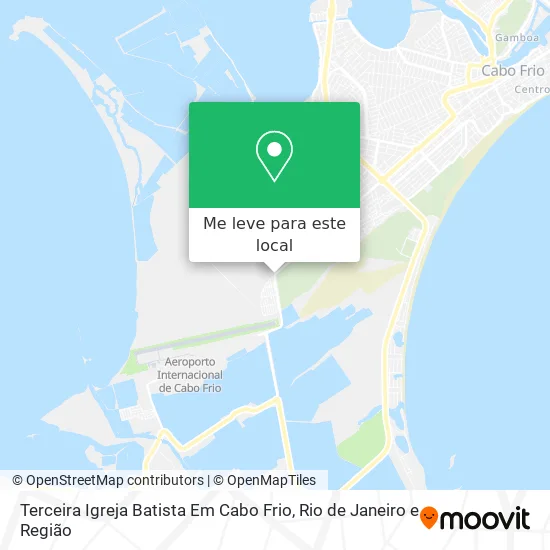 Terceira Igreja Batista Em Cabo Frio mapa