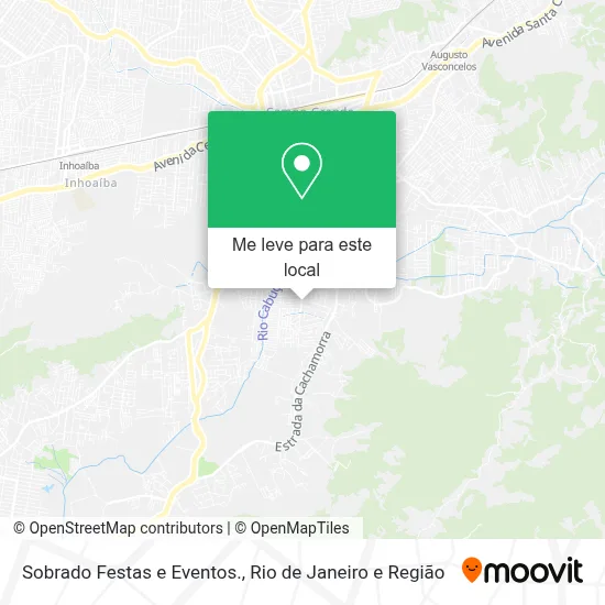 Sobrado Festas e Eventos. mapa