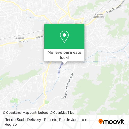 Rei do Sushi Delivery - Recreio mapa