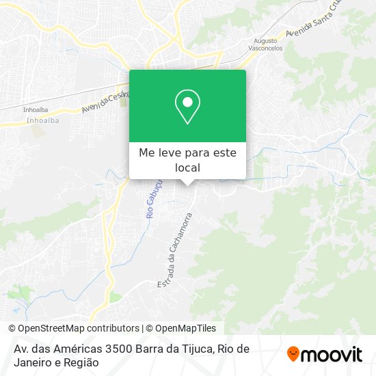 Av. das Américas 3500 Barra da Tijuca mapa