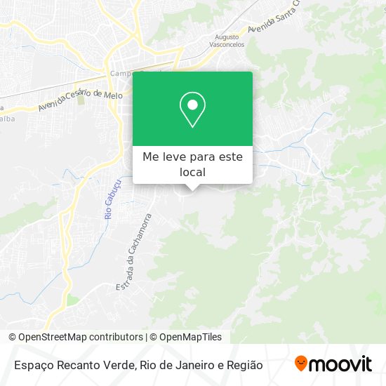 Espaço Recanto Verde mapa