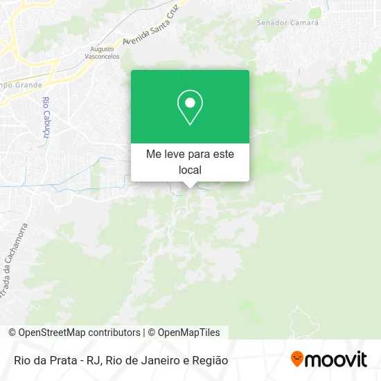 Rio da Prata - RJ mapa