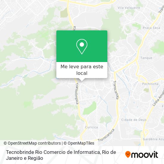 Tecnobrinde Rio Comercio de Informatica mapa