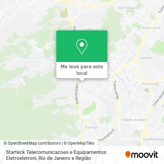 Starteck Telecomunicacoes e Equipamentos Eletroeletroni mapa