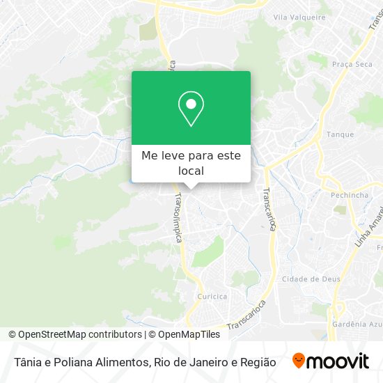 Tânia e Poliana Alimentos mapa