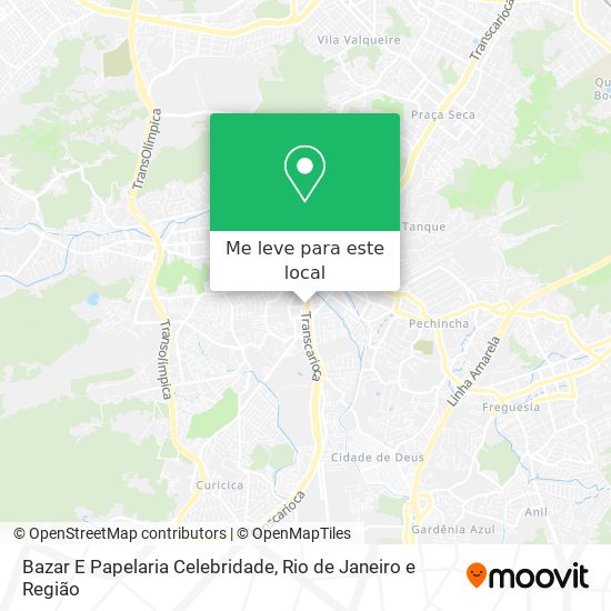 Bazar E Papelaria Celebridade mapa