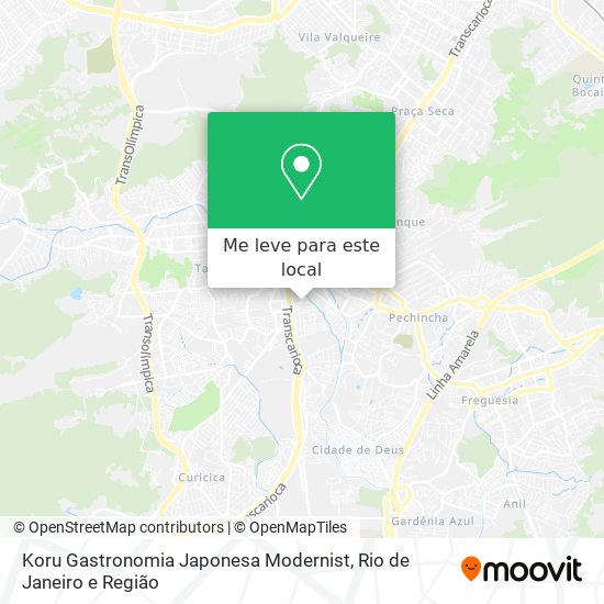 Koru Gastronomia Japonesa Modernist mapa