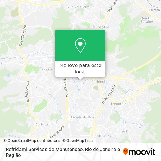 Refridami Servicos de Manutencao mapa