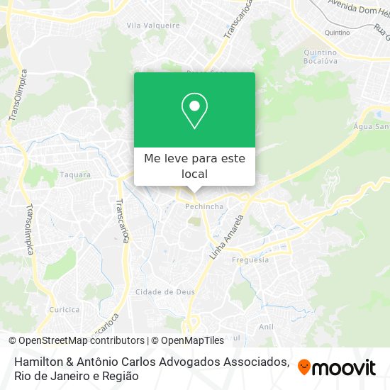 Hamilton & Antônio Carlos Advogados Associados mapa