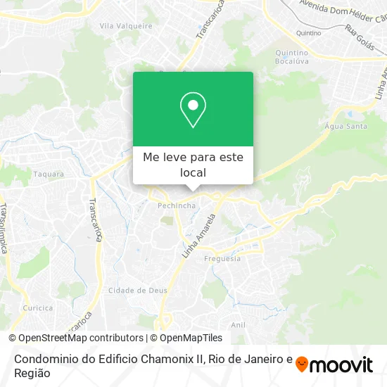 Condominio do Edificio Chamonix II mapa