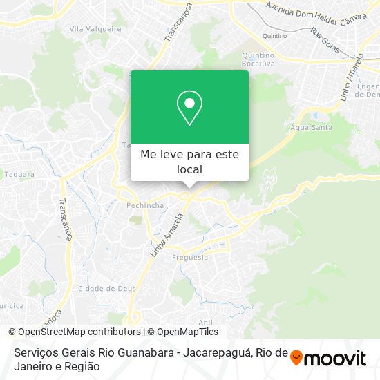 Serviços Gerais Rio Guanabara - Jacarepaguá mapa