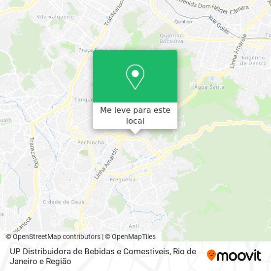 UP Distribuidora de Bebidas e Comestiveis mapa