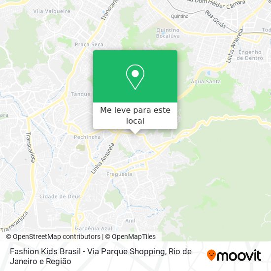 Fashion Kids Brasil - Via Parque Shopping mapa