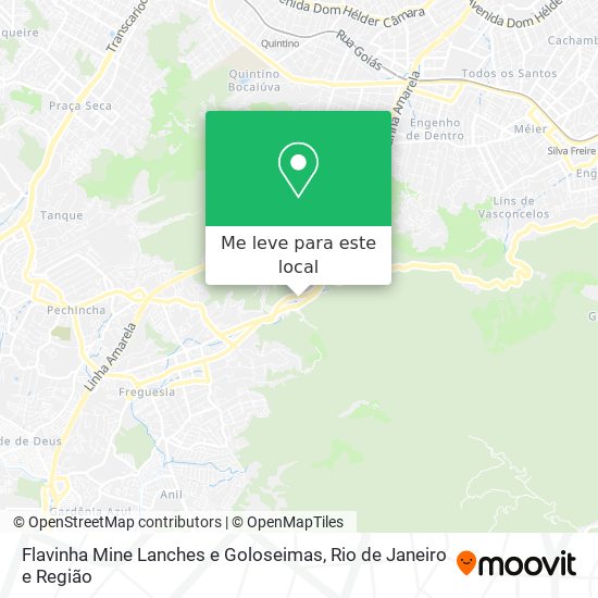 Flavinha Mine Lanches e Goloseimas mapa