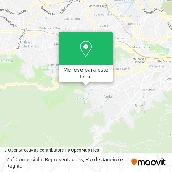 Zaf Comercial e Representacoes mapa