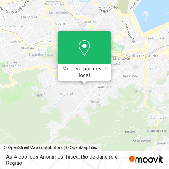 Aa-Alcoólicos Anônimos-Tijuca mapa