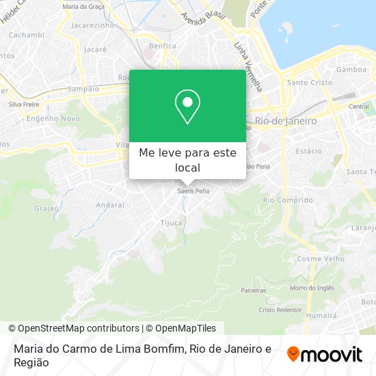 Maria do Carmo de Lima Bomfim mapa