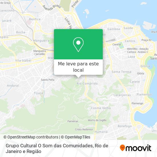 Grupo Cultural O Som das Comunidades mapa
