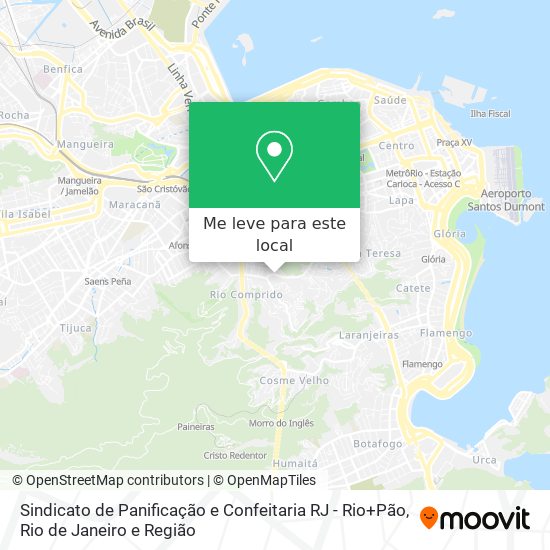 Sindicato de Panificação e Confeitaria RJ - Rio+Pão mapa