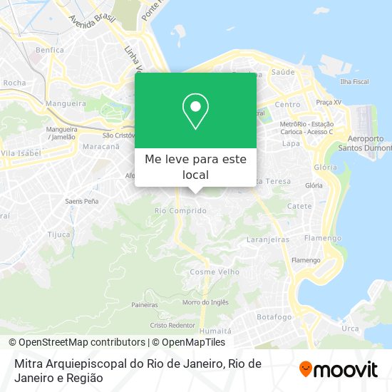 Mitra Arquiepiscopal do Rio de Janeiro mapa
