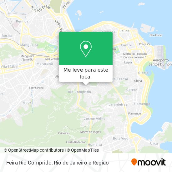 Feira Rio Comprido mapa