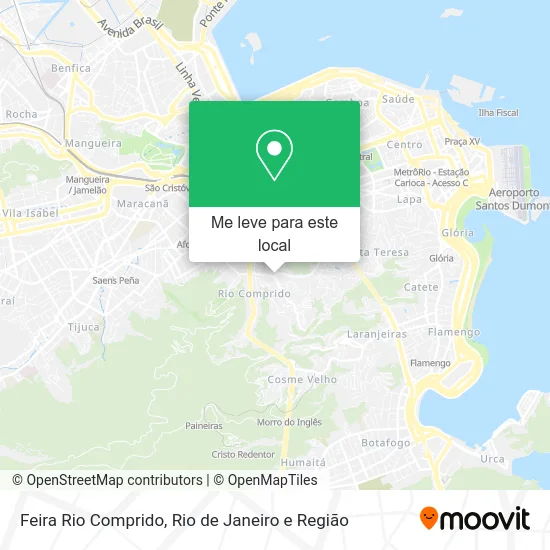 Feira Rio Comprido mapa