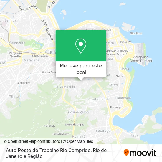 Auto Posto do Trabalho Rio Comprido mapa